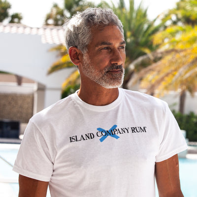 Simply The Smoothest® - Island Company Rum - Unisex Tee Shirt - White | Best tasting rum | Buy rum online | islandcompanyrum.com