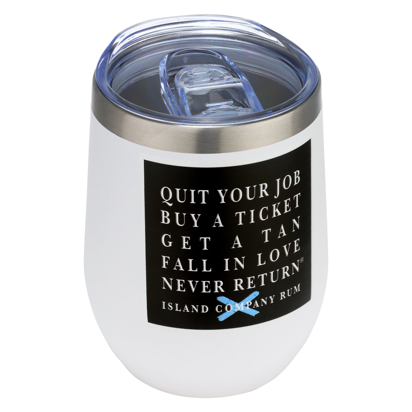 Islander™ Drinkware - Quit Your Job  12oz Tumbler | Best tasting rum | Buy rum online | islandcompanyrum.com