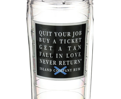 Island Company Rum - 24oz Quit Your Job Tervis Tumbler Sport | Best tasting rum | Buy rum online | islandcompanyrum.com