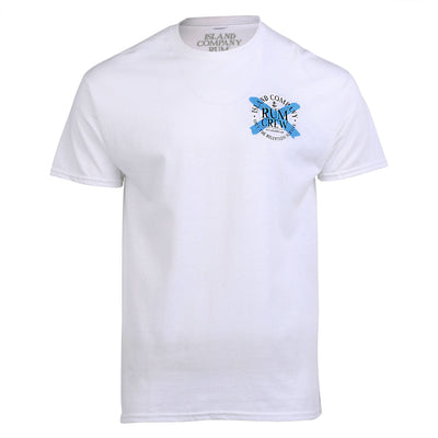 Rum Crew® - Island Company Rum - Unisex Tee Shirt - White | Best tasting rum | Buy rum online | islandcompanyrum.com