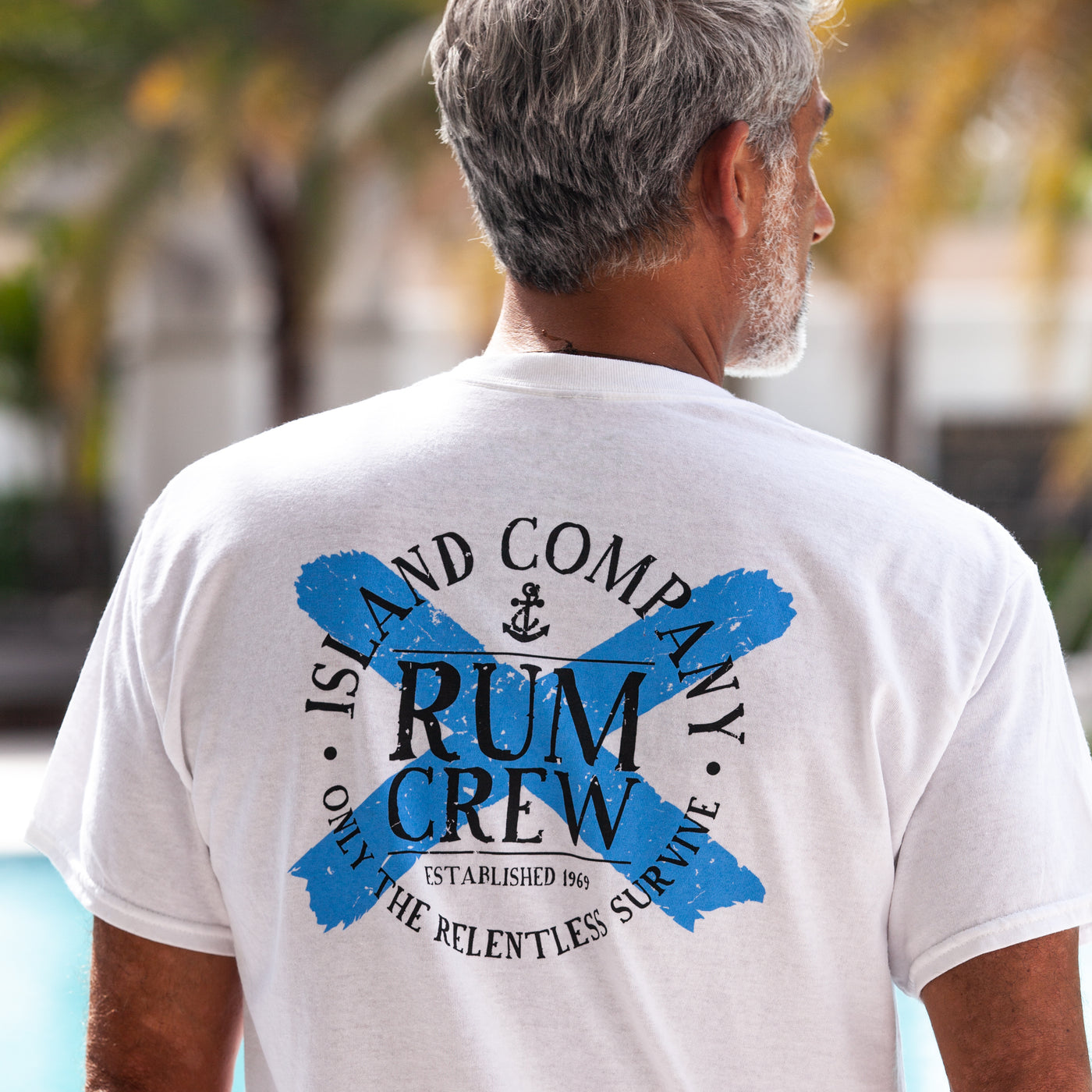 Rum Crew® - Island Company Rum - Unisex Tee Shirt - White | Best tasting rum | Buy rum online | islandcompanyrum.com